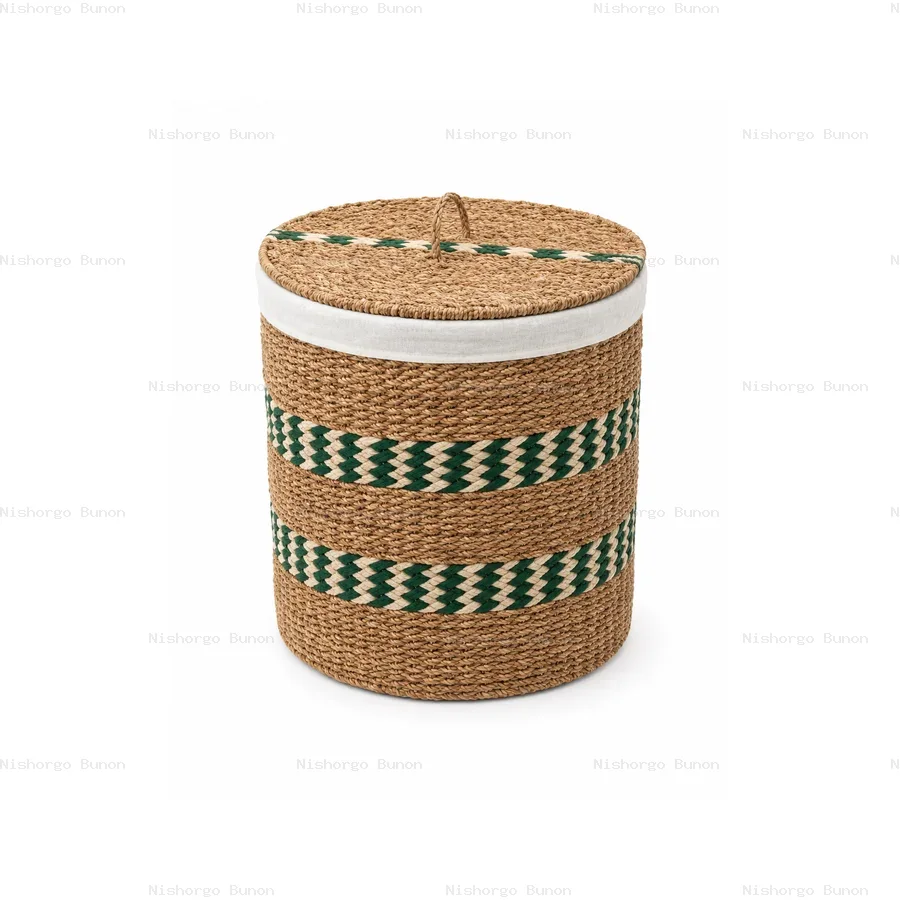 Seagrass Hamper with Lid